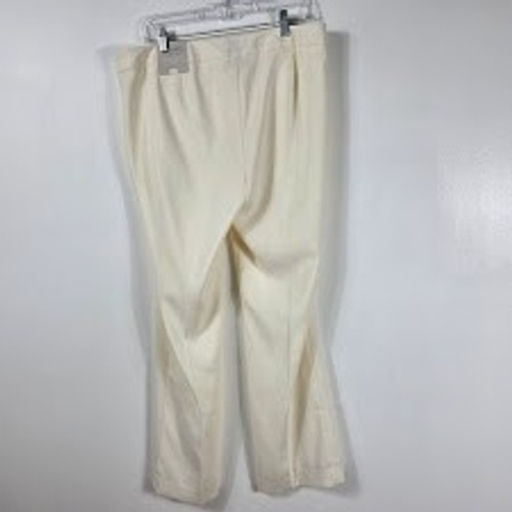 Roz‎ & Ali Dress Pants Women 12P White Signature Fit Trouser Workwear New - Picture 3 of 6